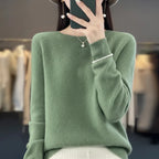 Maglione da donna caldo Rundhals Strickpullover invernale