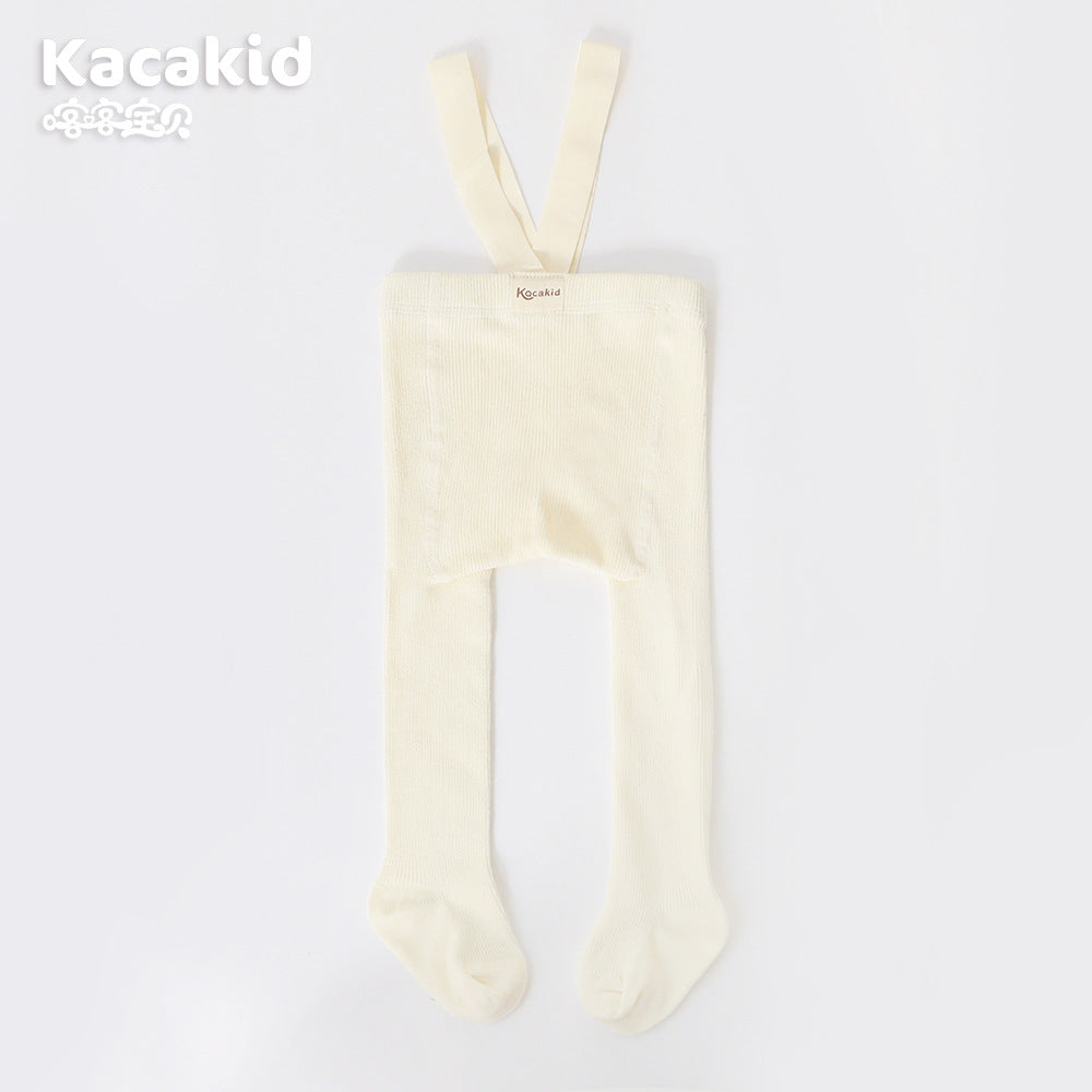Pantaloni unisex a vita alta lavorati a maglia per bambini