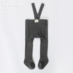 Pantaloni unisex a vita alta lavorati a maglia per bambini