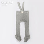 Pantaloni unisex a vita alta lavorati a maglia per bambini