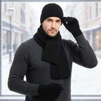 Set caldo unisex con cappello, sciarpa e guanti invernali