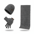 Set caldo unisex con cappello, sciarpa e guanti invernali