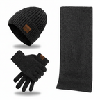 Set caldo unisex con cappello, sciarpa e guanti invernali