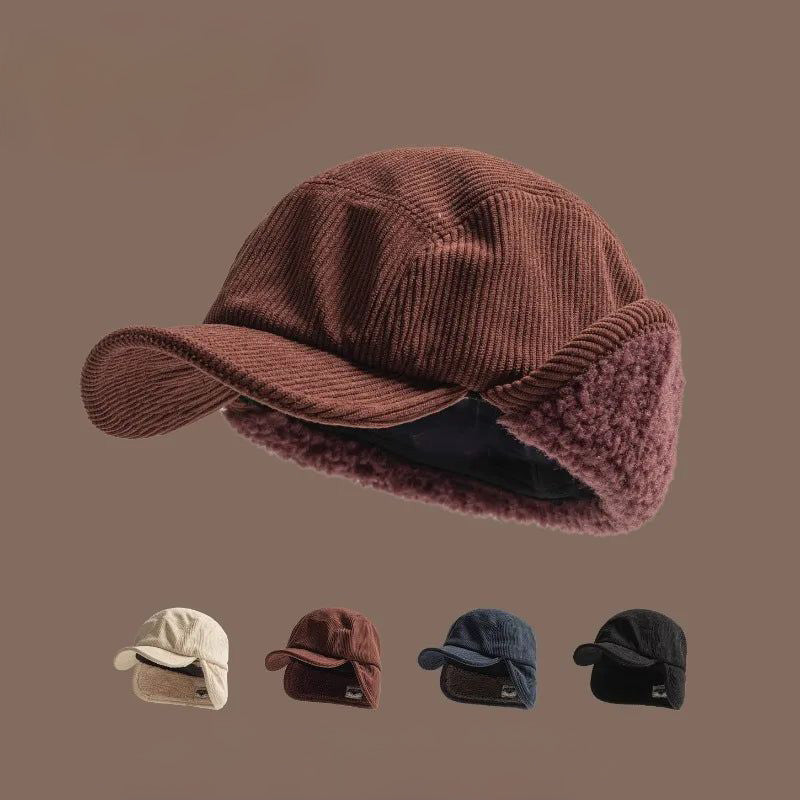 Berretto invernale unisex con paraorecchie accogliente: massimo calore e stile