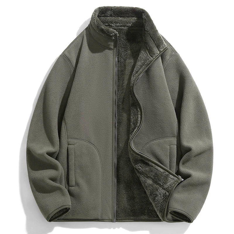 Giacca in pile Everest unisex: calda e accogliente con cerniera intera