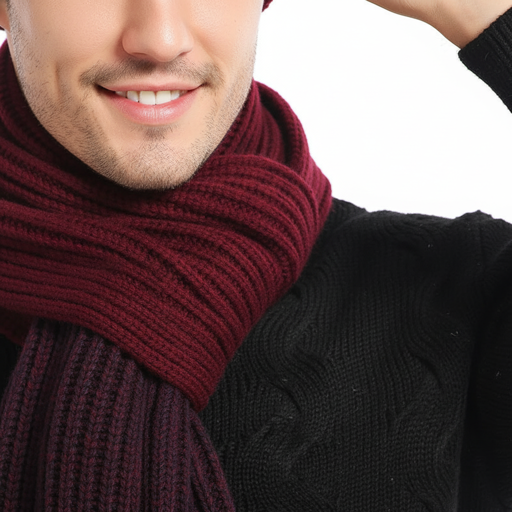 Set unisex con sciarpa e guanti per cappello invernale