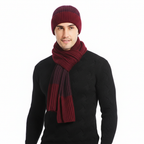 Set unisex con sciarpa e guanti per cappello invernale