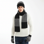 Set unisex con sciarpa e guanti per cappello invernale
