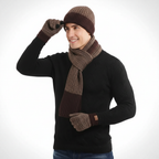 Set unisex con sciarpa e guanti per cappello invernale