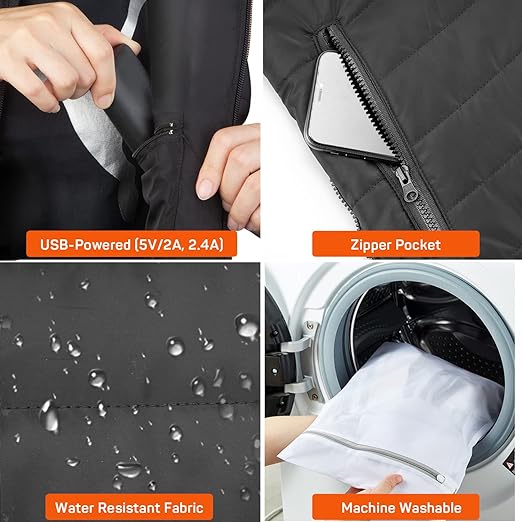 Gilet riscaldato unisex per il massimo calore invernale