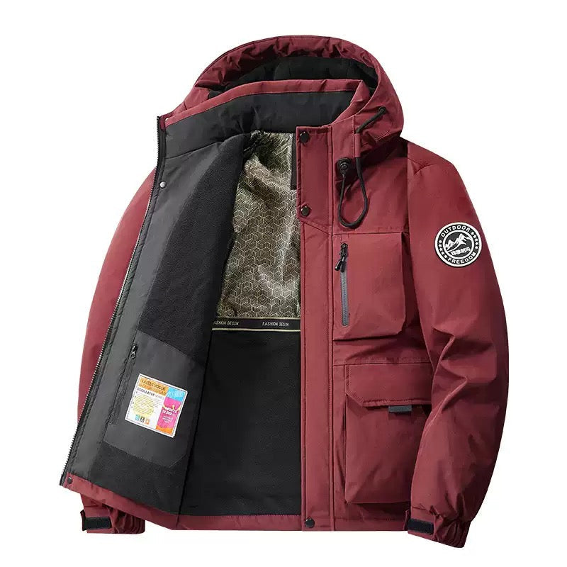 Cappotto impermeabile con cappuccio unisex: resta asciutto e caldo