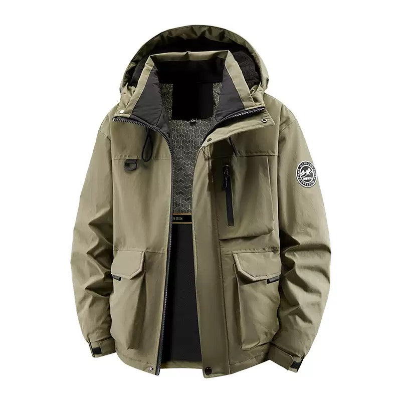 Cappotto impermeabile con cappuccio unisex: resta asciutto e caldo