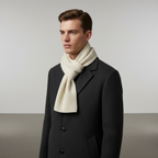 Sciarpa unisex in misto cashmere lavorata a maglia