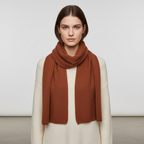 Sciarpa unisex in misto cashmere lavorata a maglia