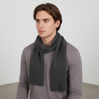 Sciarpa unisex in misto cashmere lavorata a maglia