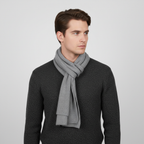 Sciarpa unisex in misto cashmere lavorata a maglia