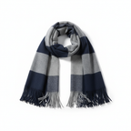 Sciarpa Lunga Unisex in Cashmere con Frange