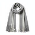 Sciarpa Lunga Unisex in Cashmere con Frange