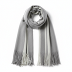 Sciarpa Lunga Unisex in Cashmere con Frange
