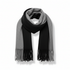 Sciarpa Lunga Unisex in Cashmere con Frange