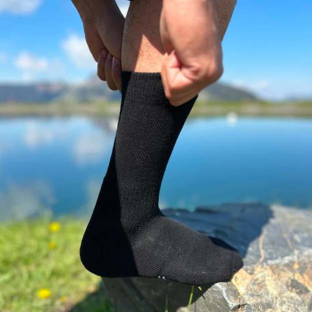 Calzini da trekking in lana merino per avventure all'aria aperta