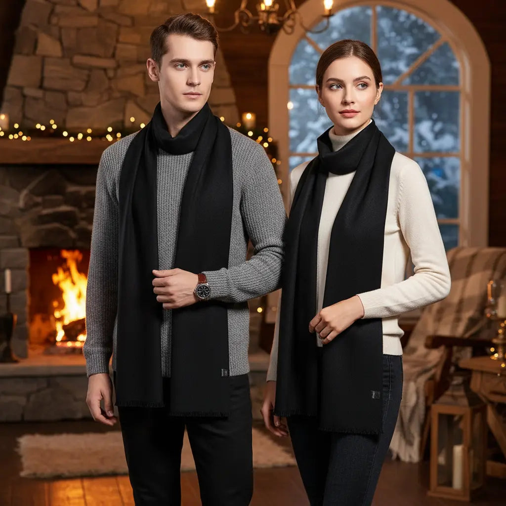 Sciarpa invernale unisex in cashmere premium