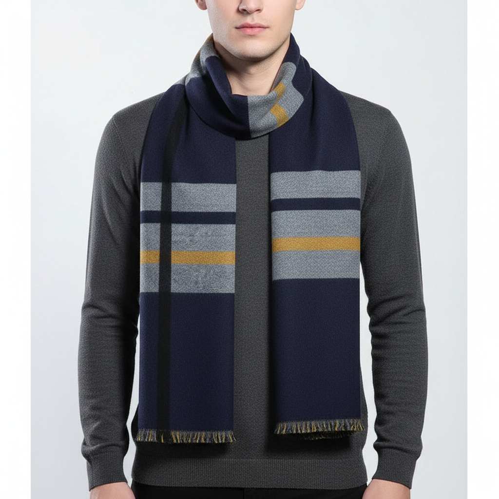 Sciarpa invernale unisex in cashmere premium