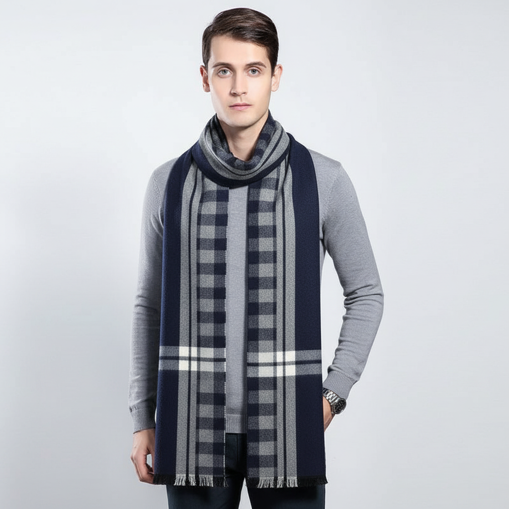 Sciarpa invernale unisex in cashmere premium