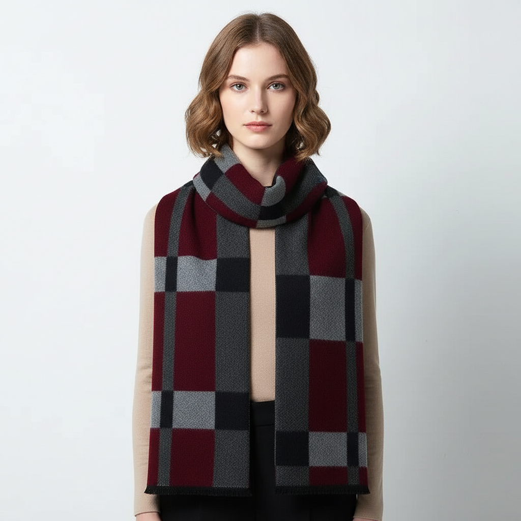 Sciarpa invernale unisex in cashmere premium