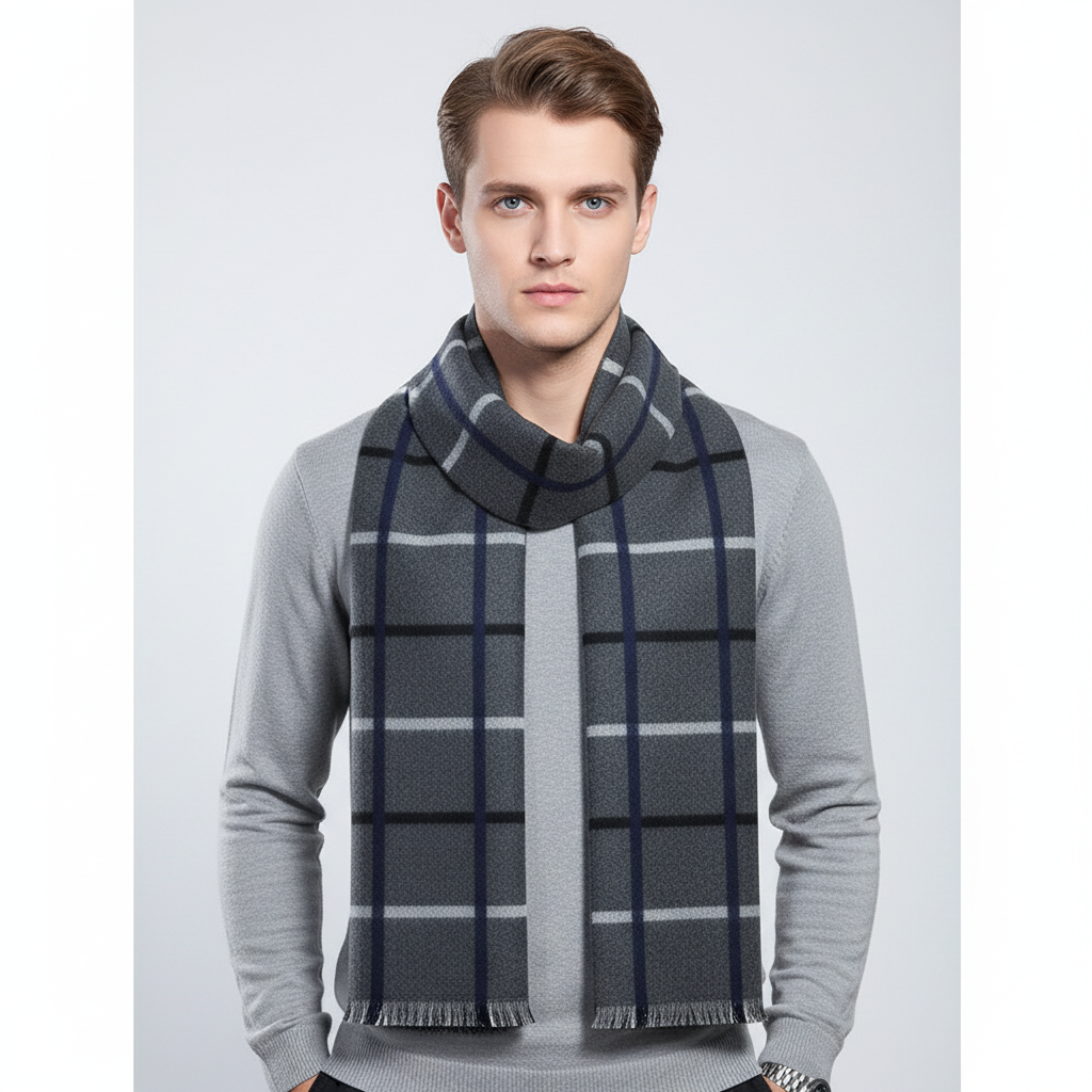 Sciarpa invernale unisex in cashmere premium