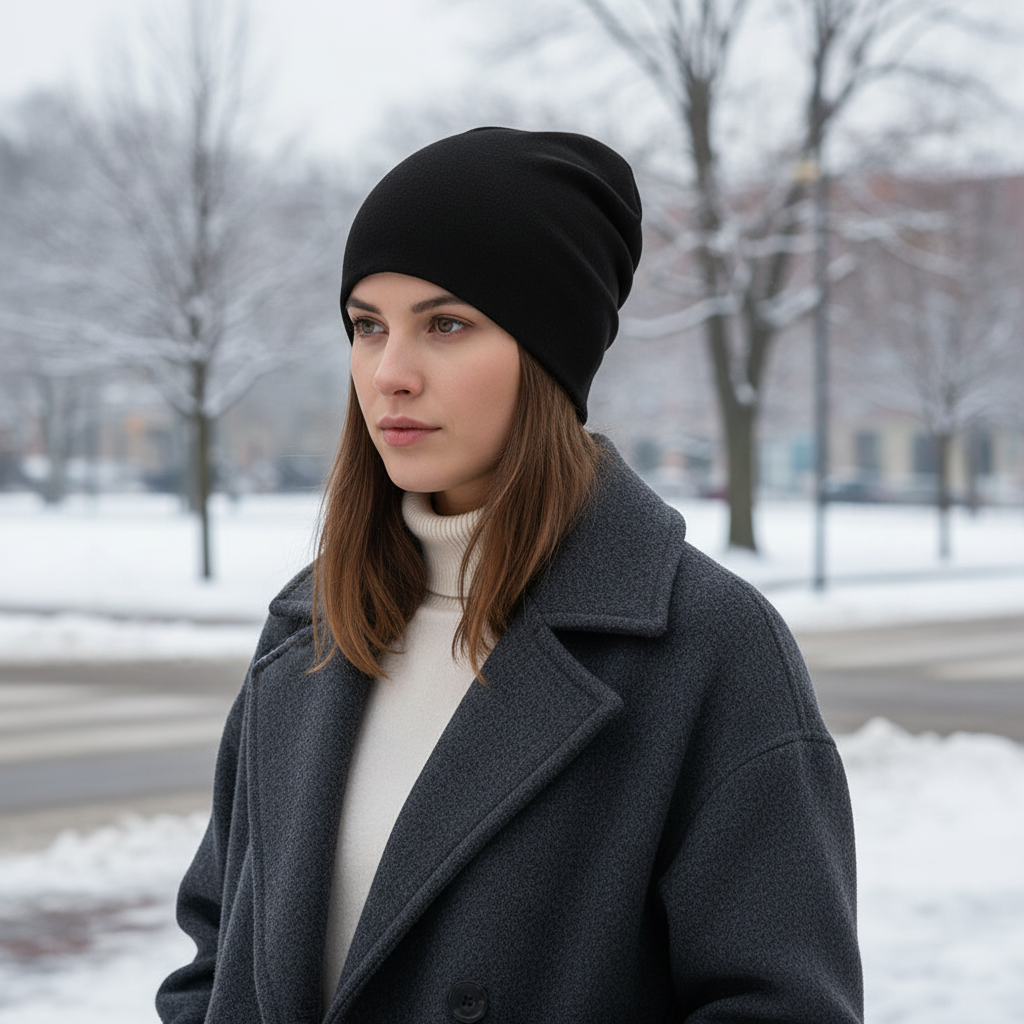 Cappello unisex in lana slouchy