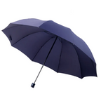Ombrello pieghevole unisex super grande antivento per pioggia e sole