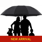 Ombrello pieghevole unisex super grande antivento per pioggia e sole