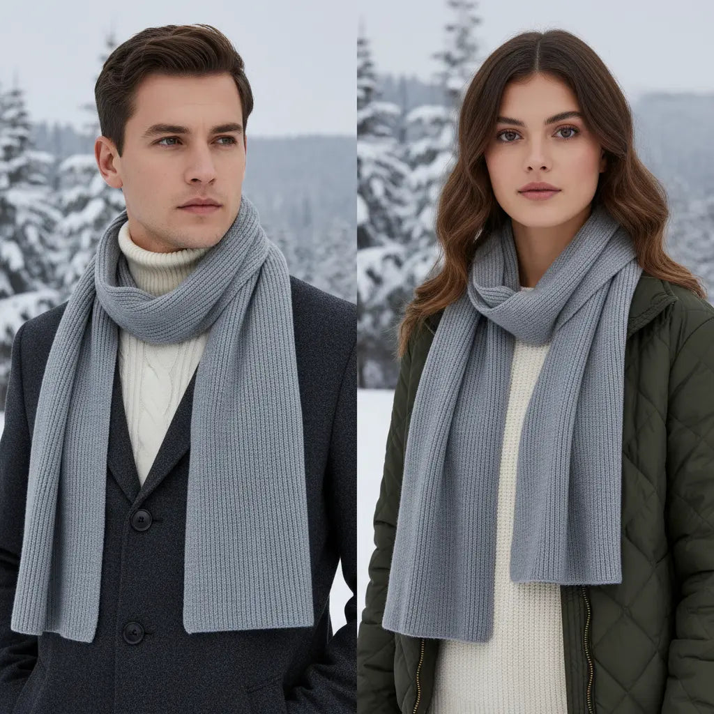 Sciarpa invernale unisex in cashmere - Avvolgente morbida e calda