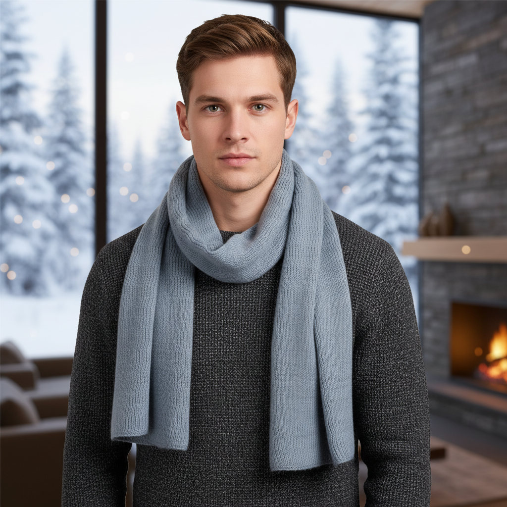Sciarpa invernale unisex in cashmere - Avvolgente morbida e calda