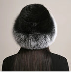 Cappello in vera pelliccia di visone per il calore invernale