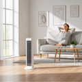 Ventilatore portatile a colonna, ventilatore rinfrescante oscillante