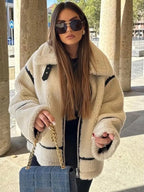 Giacca Teddy versatile per la moda moderna