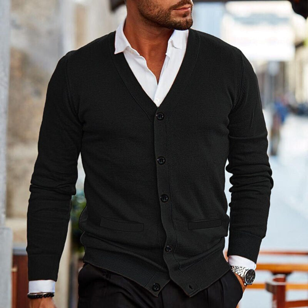 Cardigan Herren Weste Langarm Herbst Inverno