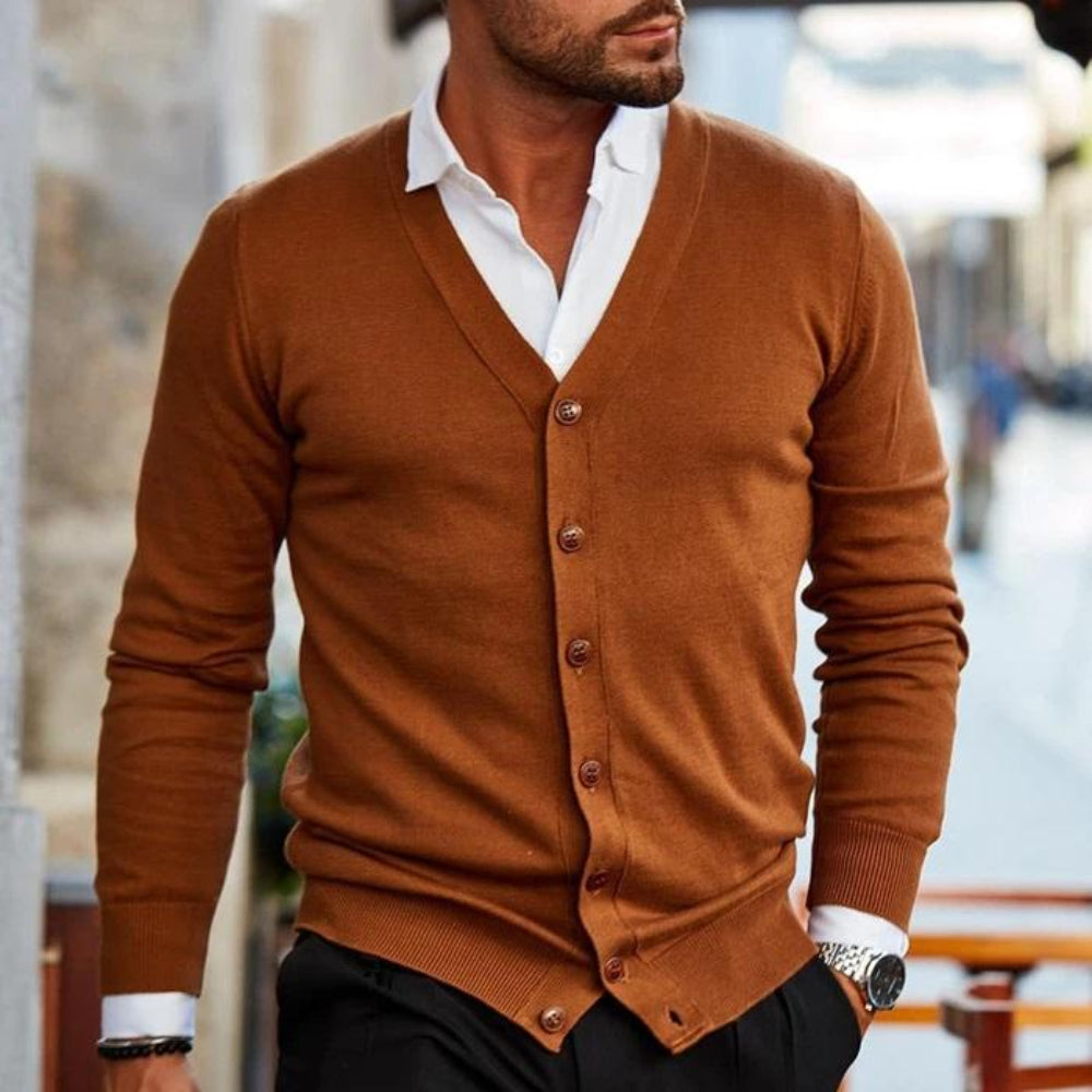 Cardigan Herren Weste Langarm Herbst Inverno