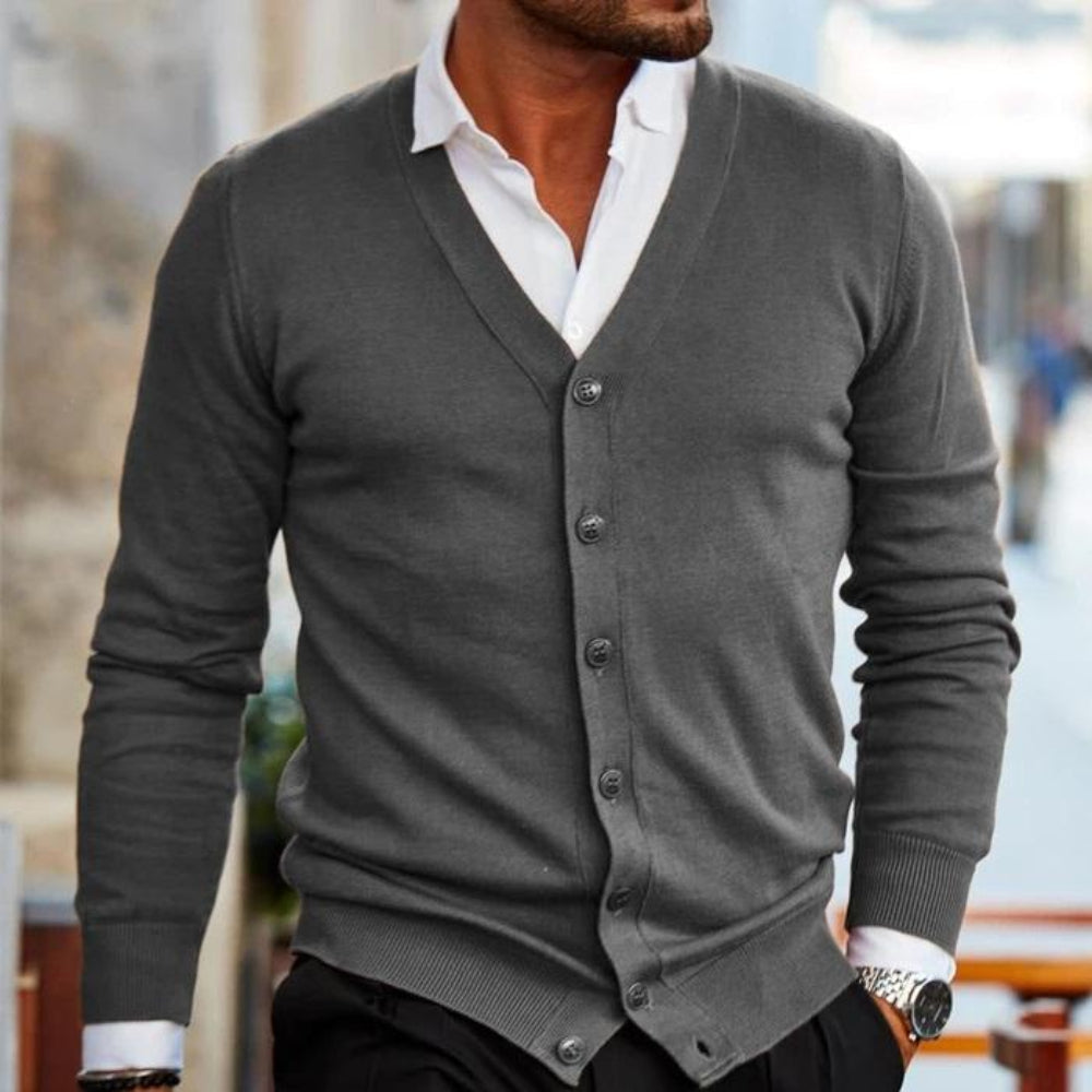 Cardigan Herren Weste Langarm Herbst Inverno