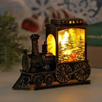 Lampada da treno vintage a lanterna a LED per Natale