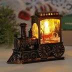 Lampada da treno vintage a lanterna a LED per Natale