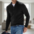 Herren V Ausschnitt Pullover Strickpullover Langarm Casual