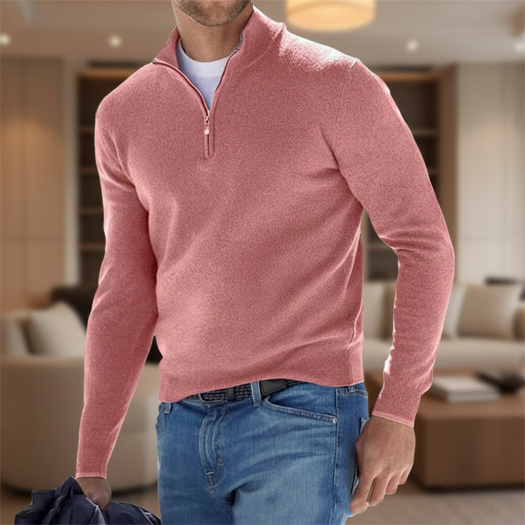 Herren V Ausschnitt Pullover Strickpullover Langarm Casual
