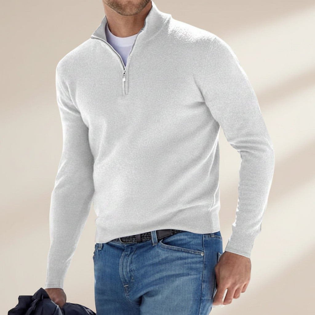 Herren V Ausschnitt Pullover Strickpullover Langarm Casual