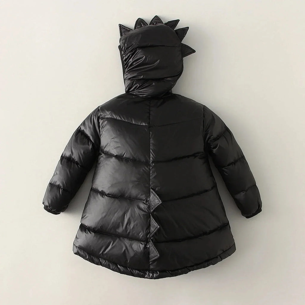 Piumino Dino per bambini - Cappotto invernale caldo e giocoso