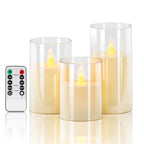 Set di candele LED senza fiamma realistiche
