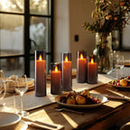 Set di candele LED senza fiamma realistiche