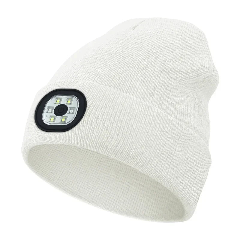 Cappello a cuffia LED ricaricabile per l'inverno